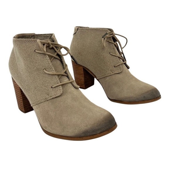 TOMS LUNATA BOOTIES LACE UP SIZE 7 - Picture 1 of 9